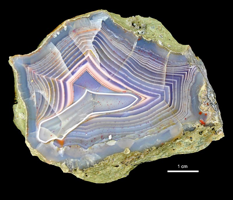 Agat migdałowcowy z Płóczek Górnych. Coll. Muzeum Geologiczne PIG-PIB. Fot. K. Skurczyńska-Garwolińska