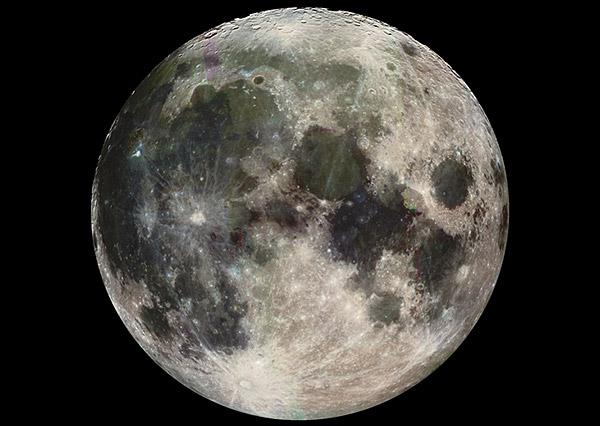 Księżyc sfotografowany przez sondę Galileo; źródło - NASA