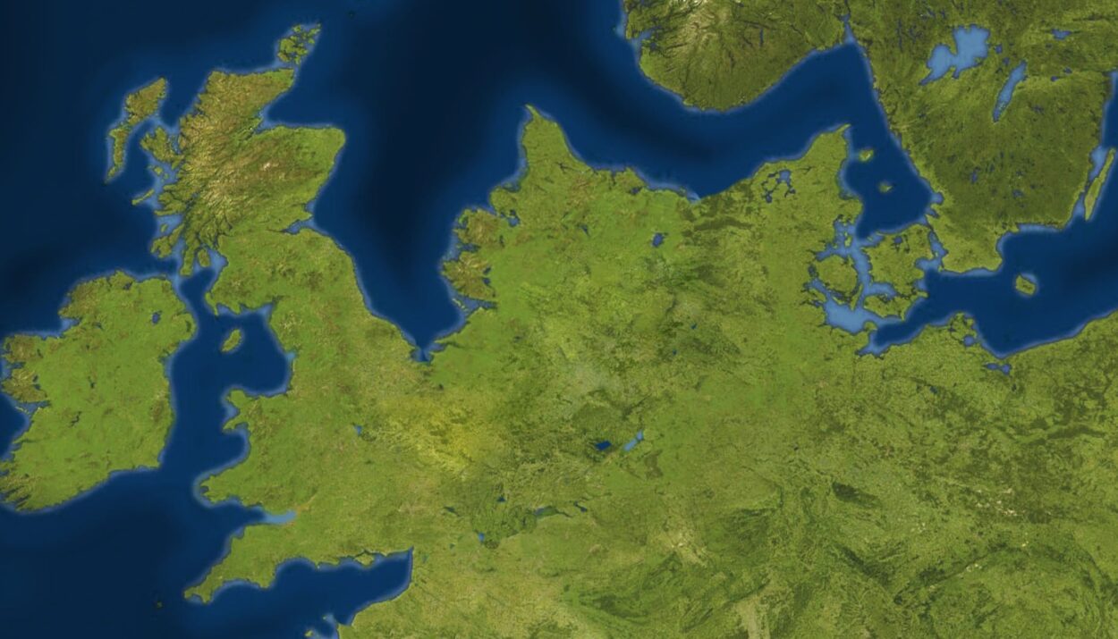 Mapa Doggerlandu