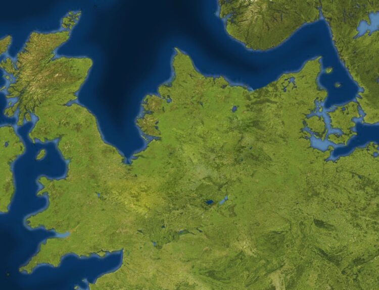 Mapa Doggerlandu