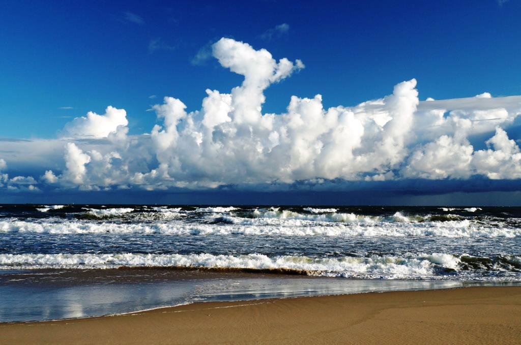 Morze, fale i plaża